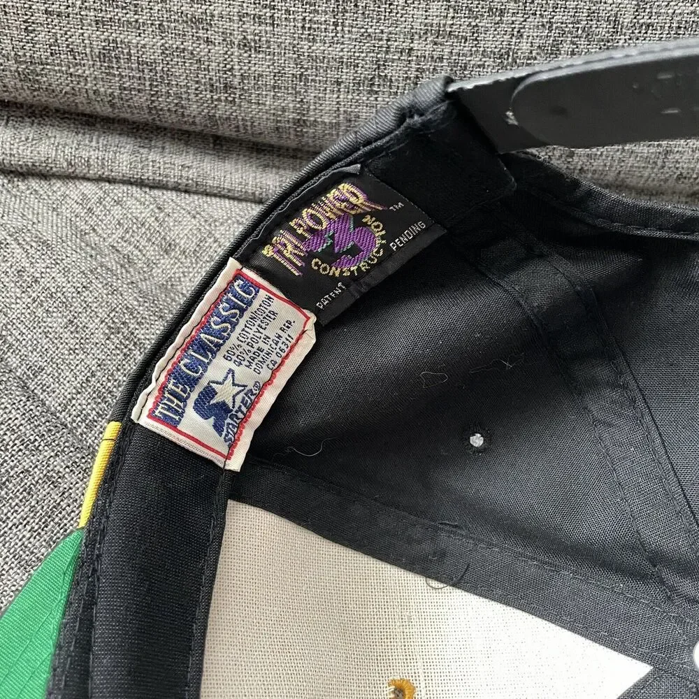 Vintage Starter Los Angeles Lakers Snapback Hat Cap Twill Color Block Embroidery